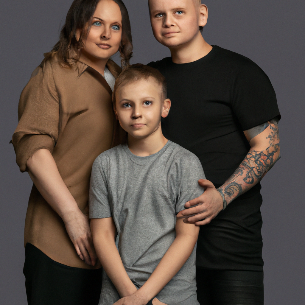 패밀리 촬영 후 합성 이미지