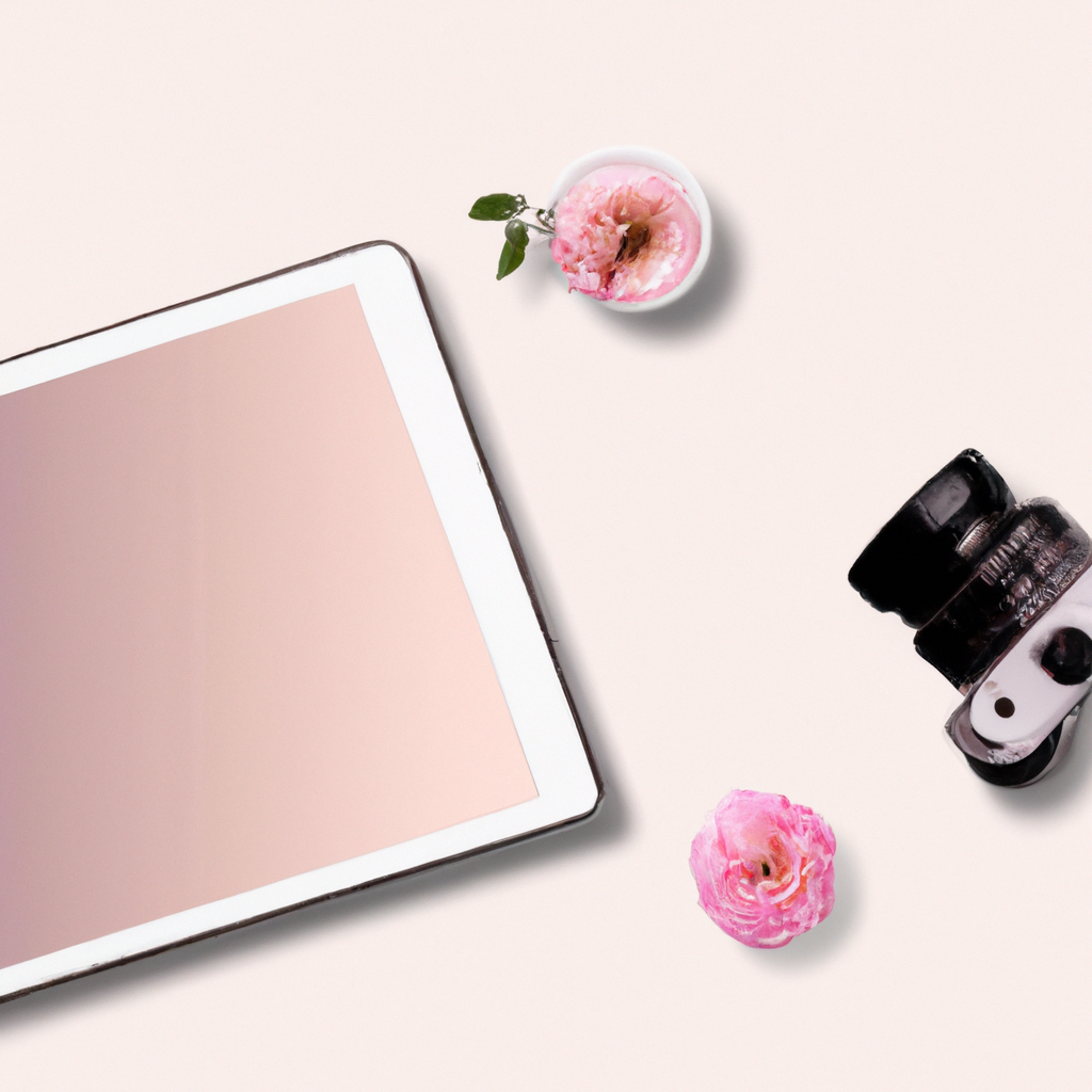 미니멀 스튜디오 소품과 장비 상단 합성 이미지